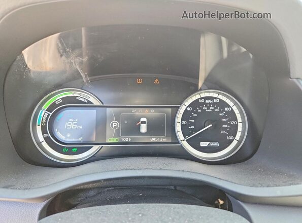 KNDCB3LC6H5057476 2017 KIA NIRO Серебряный Вид щитка приборов