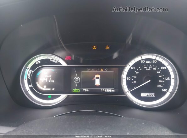 KNDCB3LC6H5085049 2017 KIA NIRO Белый Вид задних сидений