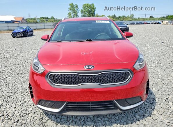 KNDCB3LC6J5154909 2018 KIA NIRO Red წინა ხედი