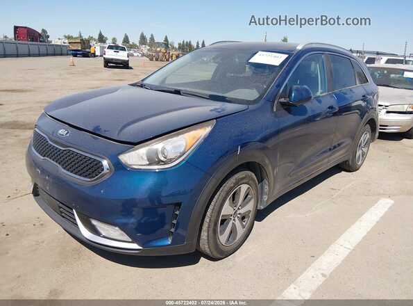 KNDCB3LC6J5200755 2018 KIA NIRO Синий Передняя левая четверть