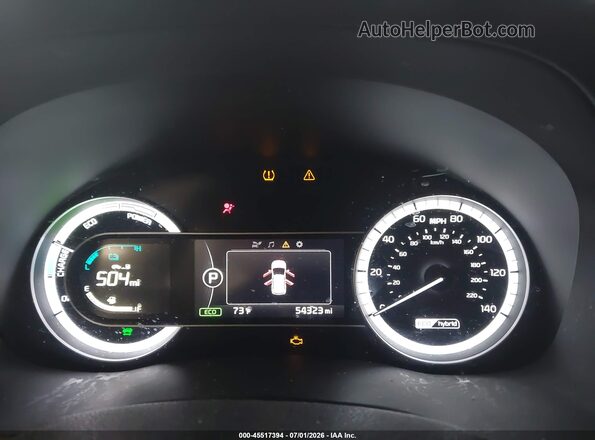 KNDCB3LC6K5250301 2019 KIA NIRO Silver უკანა სავარძლების ხედი