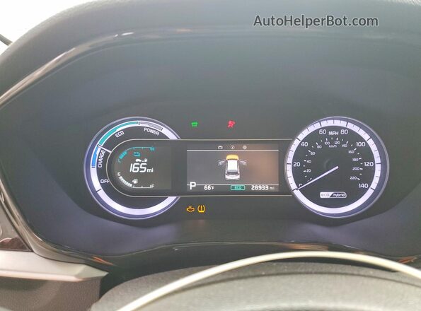 KNDCB3LC6L5368088 2020 KIA NIRO Black Вид щитка приладів