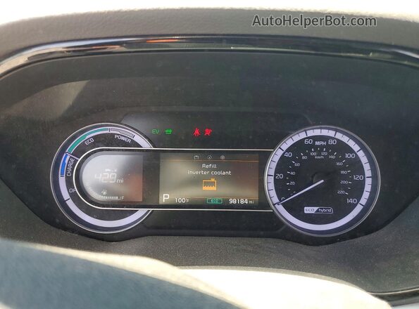 KNDCB3LC6L5451617 2020 KIA NIRO Blue ხელსაწყოთა პანელის ხედი
