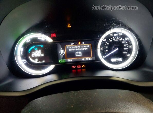 KNDCB3LC7H5049144 2017 KIA NIRO Black Widok zestawu wskaźników