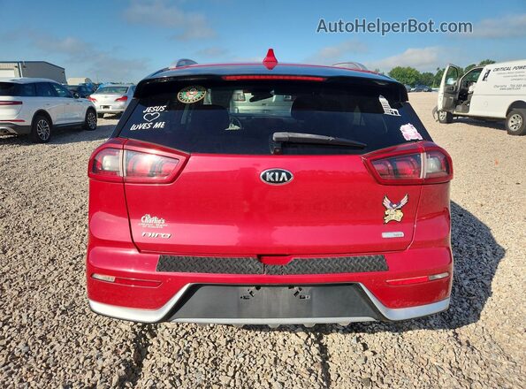 KNDCB3LC7J5110076 2018 KIA NIRO Red Rear view