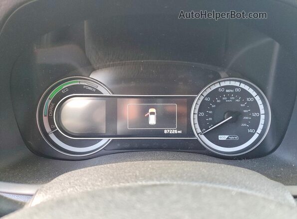 KNDCB3LC7K5216433 2019 KIA NIRO Синий Вид щитка приборов