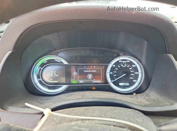 KNDCB3LC7K5252297 2019 KIA NIRO White Vista del cuadro de instrumentos