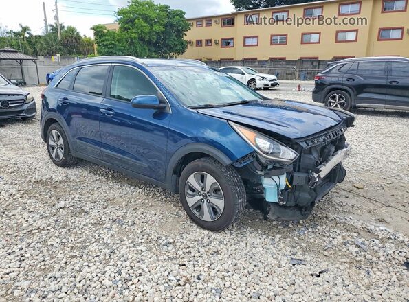 KNDCB3LC7K5350682 2019 KIA NIRO Синий Передняя правая четверть