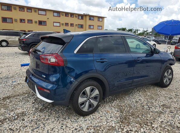 KNDCB3LC7K5350682 2019 KIA NIRO Синий Задняя правая четверть