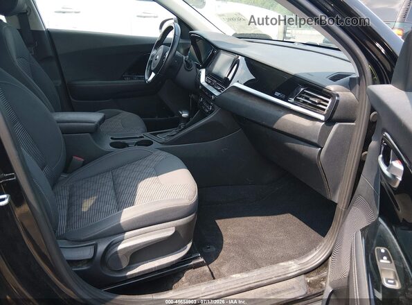 KNDCB3LC7M5480156 2021 KIA NIRO Черный Вид салона спереди
