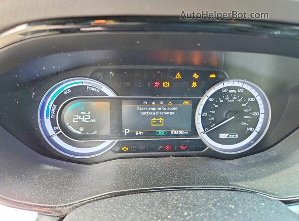 KNDCB3LC7N5536145 2022 KIA NIRO Blue Widok zestawu wskaźników