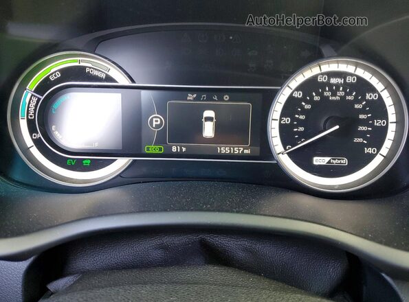 KNDCB3LC8H5048228 2017 KIA NIRO Red Instrument cluster view