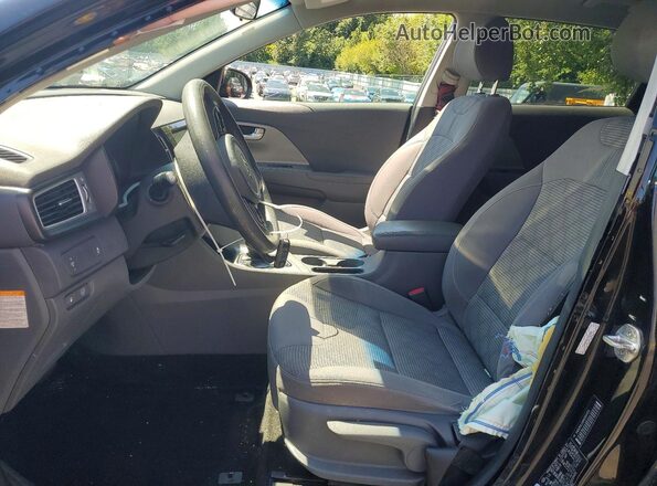 KNDCB3LC8H5084453 2017 KIA NIRO Black წინა სალონის ხედი