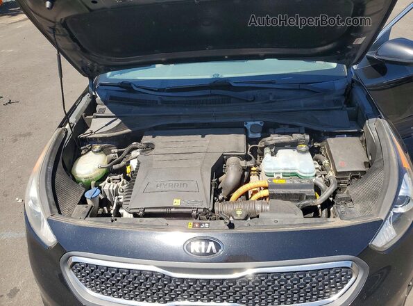 KNDCB3LC8H5084453 2017 KIA NIRO Black უკანა სალონის ხედი