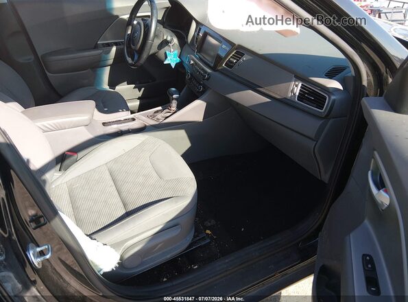KNDCB3LC8K5250851 2019 KIA NIRO Black Widok wnętrza z przodu