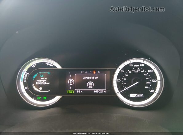 KNDCB3LC8K5259310 2019 KIA NIRO Red Vista de los asientos traseros