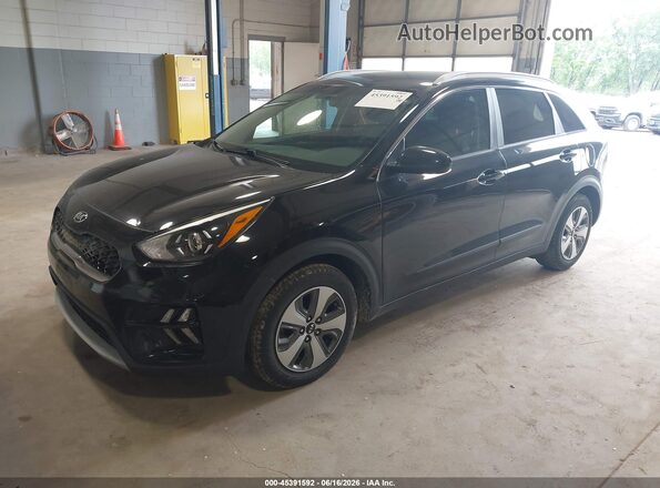 KNDCB3LC8L5422751 2020 KIA NIRO Черный Передняя левая четверть