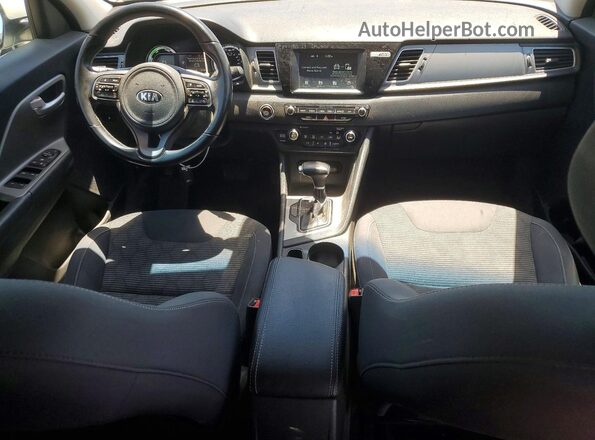 KNDCB3LC9J5143709 2018 KIA NIRO White Widok deski rozdzielczej