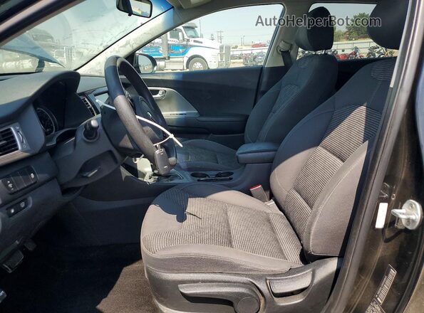 KNDCB3LCXH5048845 2017 KIA NIRO Black Вид салону спереду
