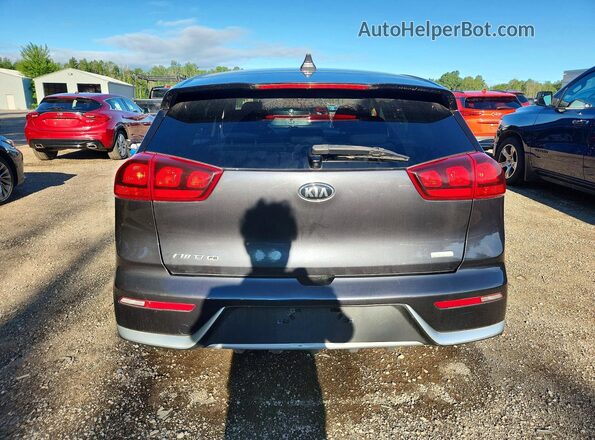 KNDCB3LCXH5060784 2017 KIA NIRO Gray Rear view