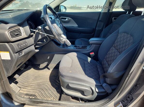 KNDCB3LCXJ5200080 2018 KIA NIRO Gray წინა სალონის ხედი