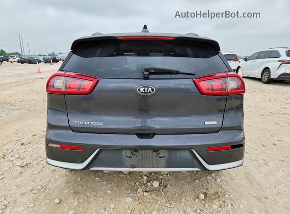 KNDCC3LC0J5135639 2018 KIA NIRO Серый Вид сзади