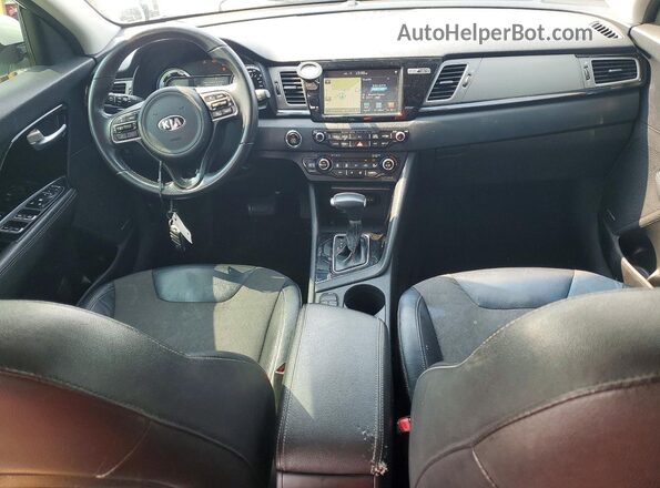 KNDCC3LC2H5050313 2017 KIA NIRO White Widok deski rozdzielczej