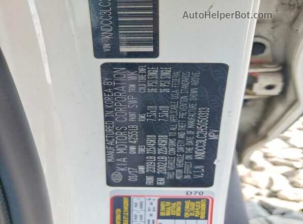 KNDCC3LC2H5050313 2017 KIA NIRO White Widok komory silnika