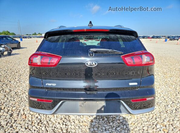 KNDCC3LC2H5055317 2017 KIA NIRO Black Հետևի տեսք