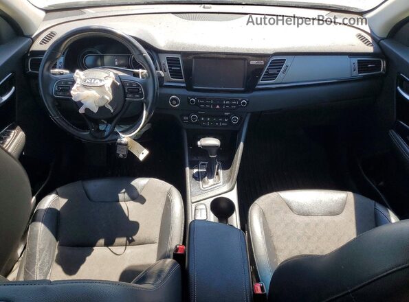 KNDCC3LC2H5094733 2017 KIA NIRO White Առջևի վահանակի տեսք