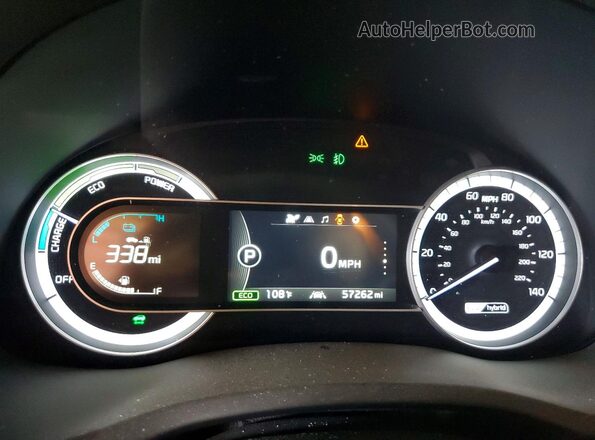 KNDCC3LC3H5076418 2017 KIA NIRO Красный Вид щитка приборов