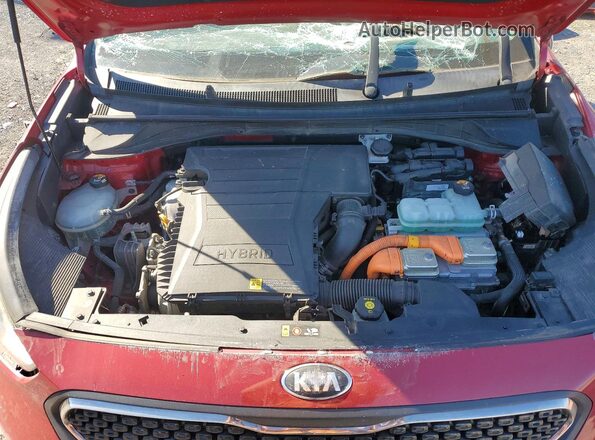 KNDCC3LC3J5176184 2018 KIA NIRO Red Շարժիչի բաժամունքի տեսք