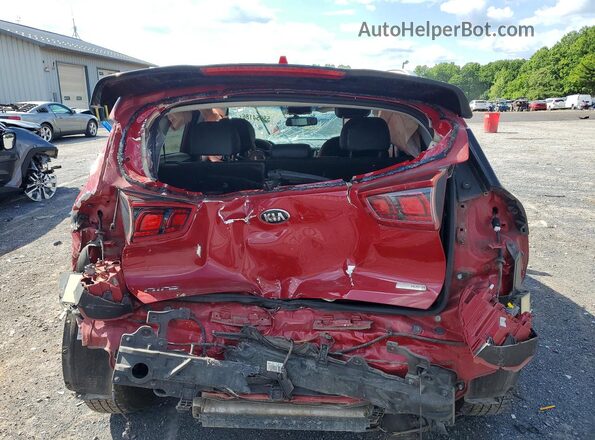 KNDCC3LC3J5176184 2018 KIA NIRO Red Հետևի տեսք