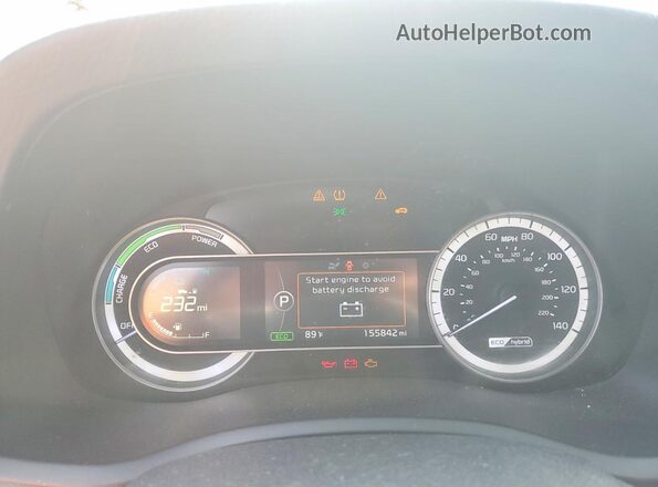 KNDCC3LC4H5065900 2017 KIA NIRO Black Սարքավորումների վահանակի տեսք