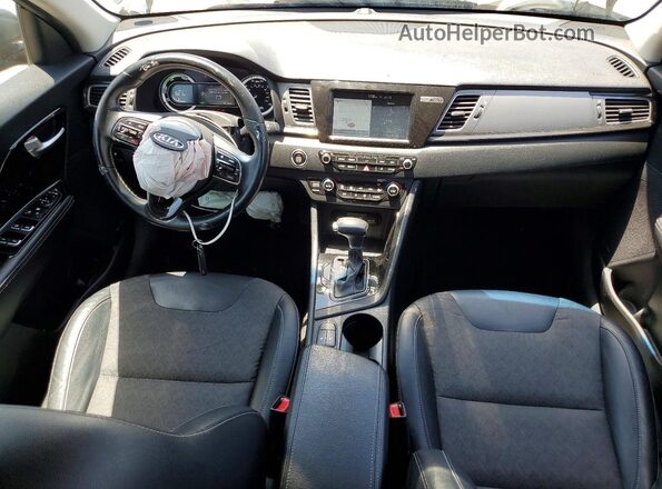 KNDCC3LC4K5250374 2019 KIA NIRO Gray Առջևի վահանակի տեսք