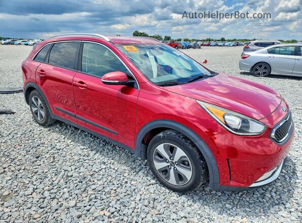 KNDCC3LC5H5054713 2017 KIA NIRO Red Przód prawy