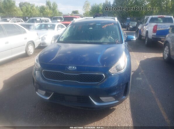 KNDCC3LC6H5067454 2017 KIA NIRO Blue ხელსაწყოთა პანელის ხედი