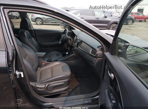 KNDCC3LC6H5086506 2017 KIA NIRO Black Вид салону спереду