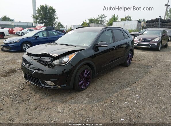KNDCC3LC6H5086506 2017 KIA NIRO Black Передня ліва чверть