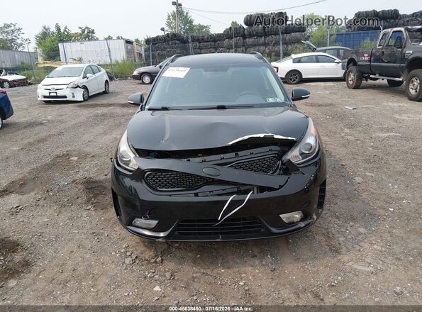 KNDCC3LC6H5086506 2017 KIA NIRO Black Вид щитка приладів