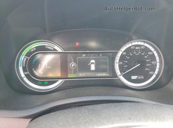 KNDCC3LC6J5151554 2018 KIA NIRO Gray Вид щитка приладів