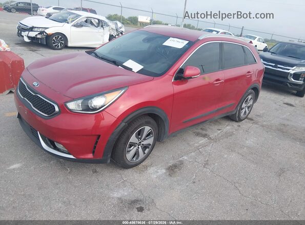 KNDCC3LC6K5339265 2019 KIA NIRO Red Передня ліва чверть