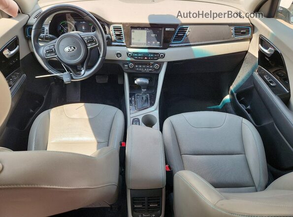 KNDCC3LD1K5288637 2019 KIA NIRO White Vista del salpicadero