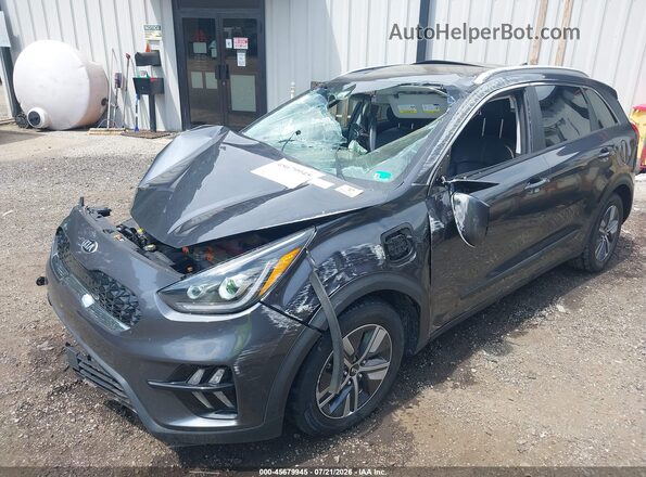 KNDCC3LD9M5484957 2021 KIA NIRO PLUG-IN HYBRID Blue Առջևի ձախ երեք քառորդ տեսարան