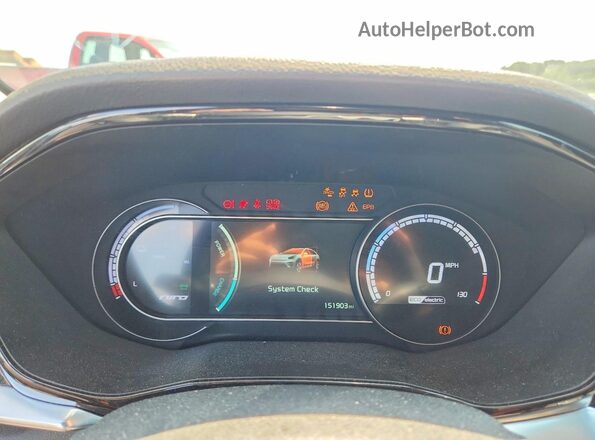 KNDCC3LG2N5159904 2022 KIA NIRO Charcoal Вид щитка приладів