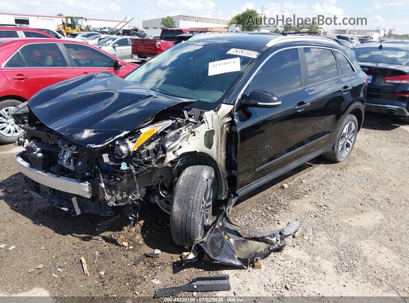 KNDCC3LG5L5081602 2020 KIA NIRO EV Black Առջևի ձախ երեք քառորդ տեսարան