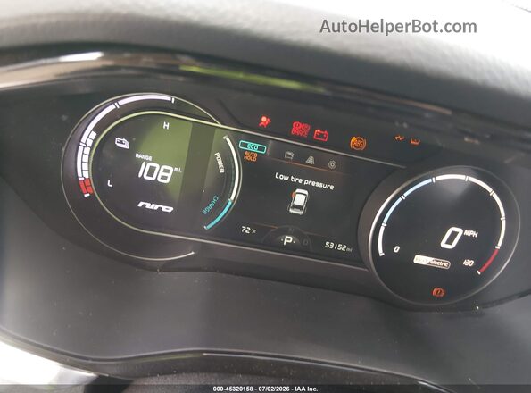 KNDCC3LG5L5081602 2020 KIA NIRO EV Black Հետևի նստատեղերի տեսք