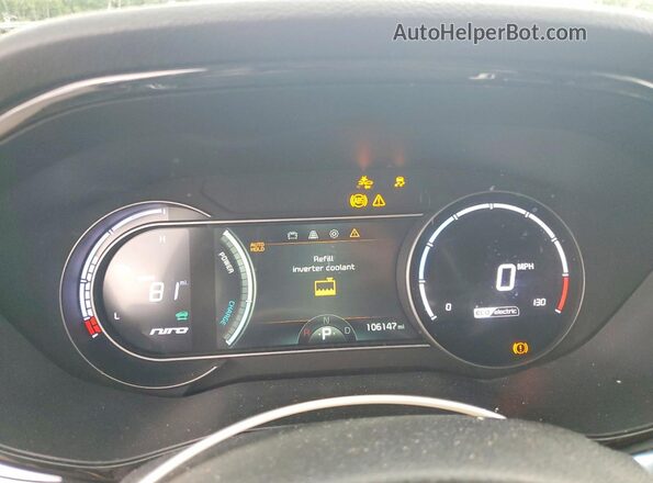 KNDCC3LG6N5161008 2022 KIA NIRO Gray Widok zestawu wskaźników