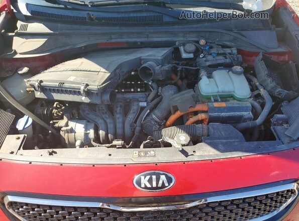 KNDCE3LC1H5041693 2017 KIA NIRO Red Vista del compartimento del motor