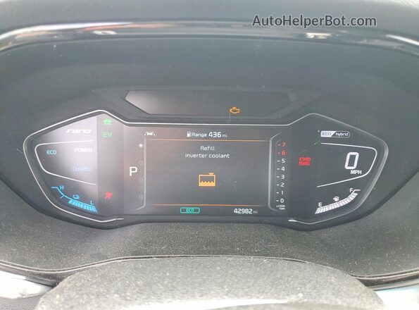 KNDCE3LC2M5465314 2021 KIA NIRO Silver Instrument cluster view